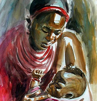 [Kinuthia - Maasai Mother and Child[9].jpg]