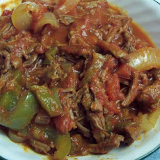 Cuban Flank Steak and Pepper Stew