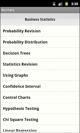 Business Statistics