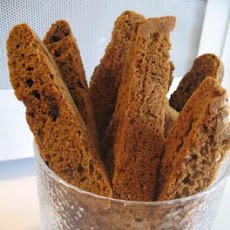 Coffee Chocolate Chip Biscotti   (Diabetic Adaptations Given)