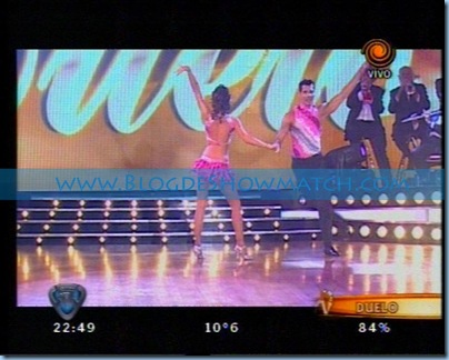 Karina Jelinek en duelo de Cha cha cha