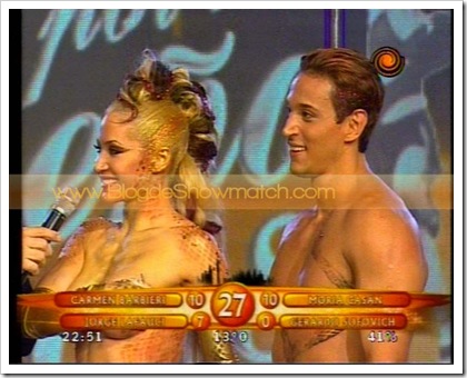 Adabel Guerrero bailando en el Caño