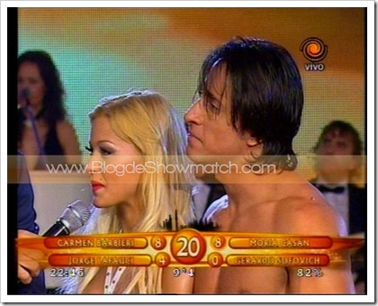 Evangelina Anderson bailando en el Caño