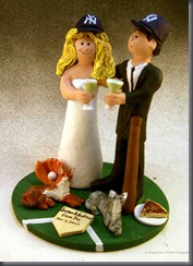 Yankee's Wedding Cake Topper