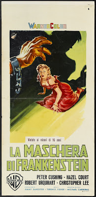 The Curse of Frankenstein (1957, UK) movie poster