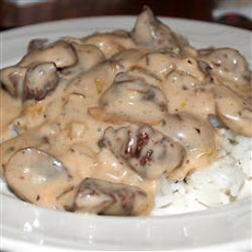 Beef Stroganoff with White Wine