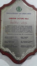 In Auguration and Dedication Plaque