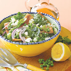 Pita Bread and Pea Salad