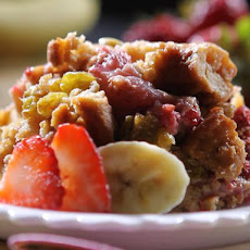 Bobby's Lighter Fresh Fruit Bread Pudding