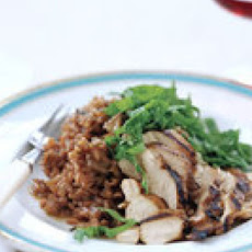 Drunken Risotto with Grilled Chicken