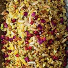 Jeweled Brown Basmati Rice and Quinoa (Morassa Polo) from 'The New Persian Kitchen'