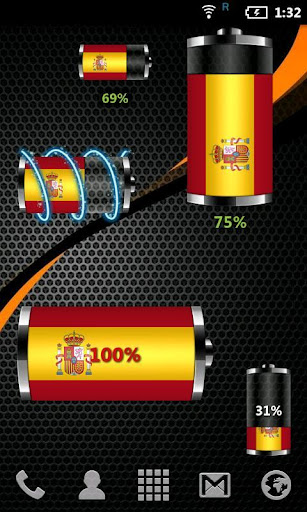 Spain: Flag Battery Widget