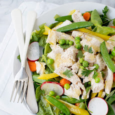 Spring Salad with Roasted Chicken