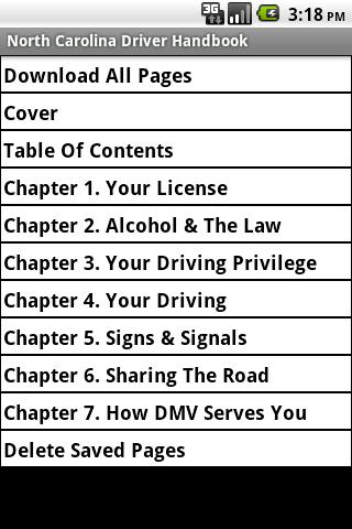 North Carolina Driver Handbook