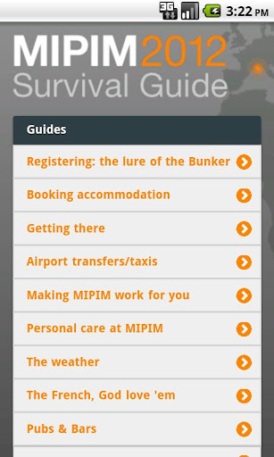 【免費旅遊App】MIPIM Survival Guide-APP點子