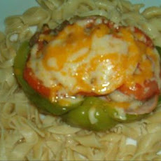 Chicken Mushroom Stuffed Bell Peppers