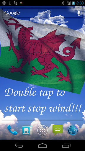 3D Welsh Flag Live Wallpaper