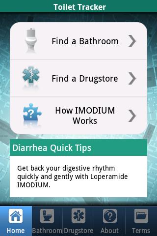 Imodium Toilet Tracker
