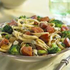 Kielbasa and Broccoli Linguine
