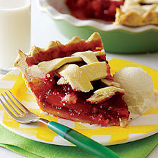 Fresh Plum Lattice Pie
