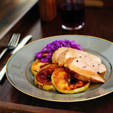 Glazed Pork Tenderloin with Sugared Apples