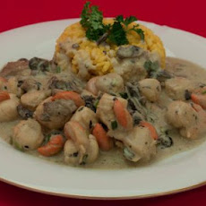 Scallops & Mushrooms in Sour Cream