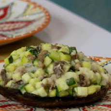 Stuffed 'n Squashed Mushroom Foil Pack