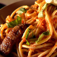Bucatini Marinara with Sausage