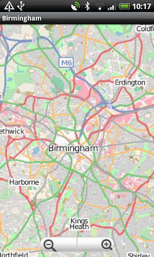 Birmingham Street Map