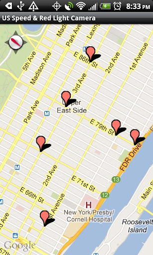 Speed Red Light Camera Map