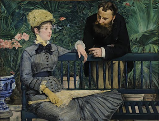 In the Conservatory, Edouard Manet