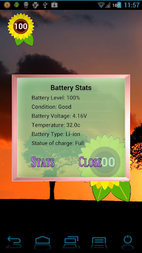 無料个人化Appのひまわりのバッテリー ウィジェット|記事Game