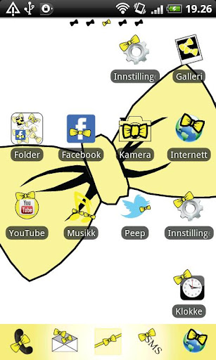 【免費個人化App】Bowtie yellow GO Launcher-APP點子