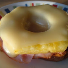 Pan Toasted Bread With Ham, Pineapple and Cheese
