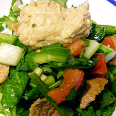Fattoush Bread Salad With Hummus