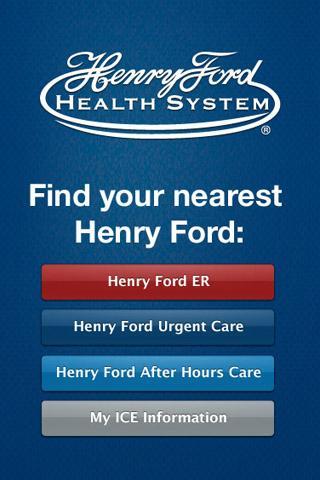 Henry Ford ER Locator