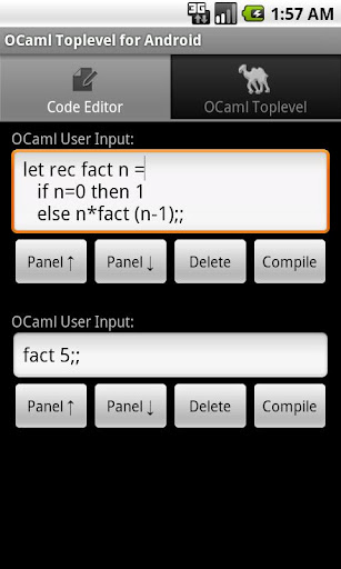 OCaml Toplevel for Android