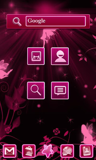 Fairy Pink Go Widget Theme