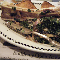 Marrow Bone Camille Demoulins (Bone Marrow on Toasts Girondin with Celery Salad)