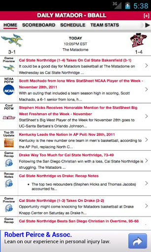 CSUN Basketball by StatSheet