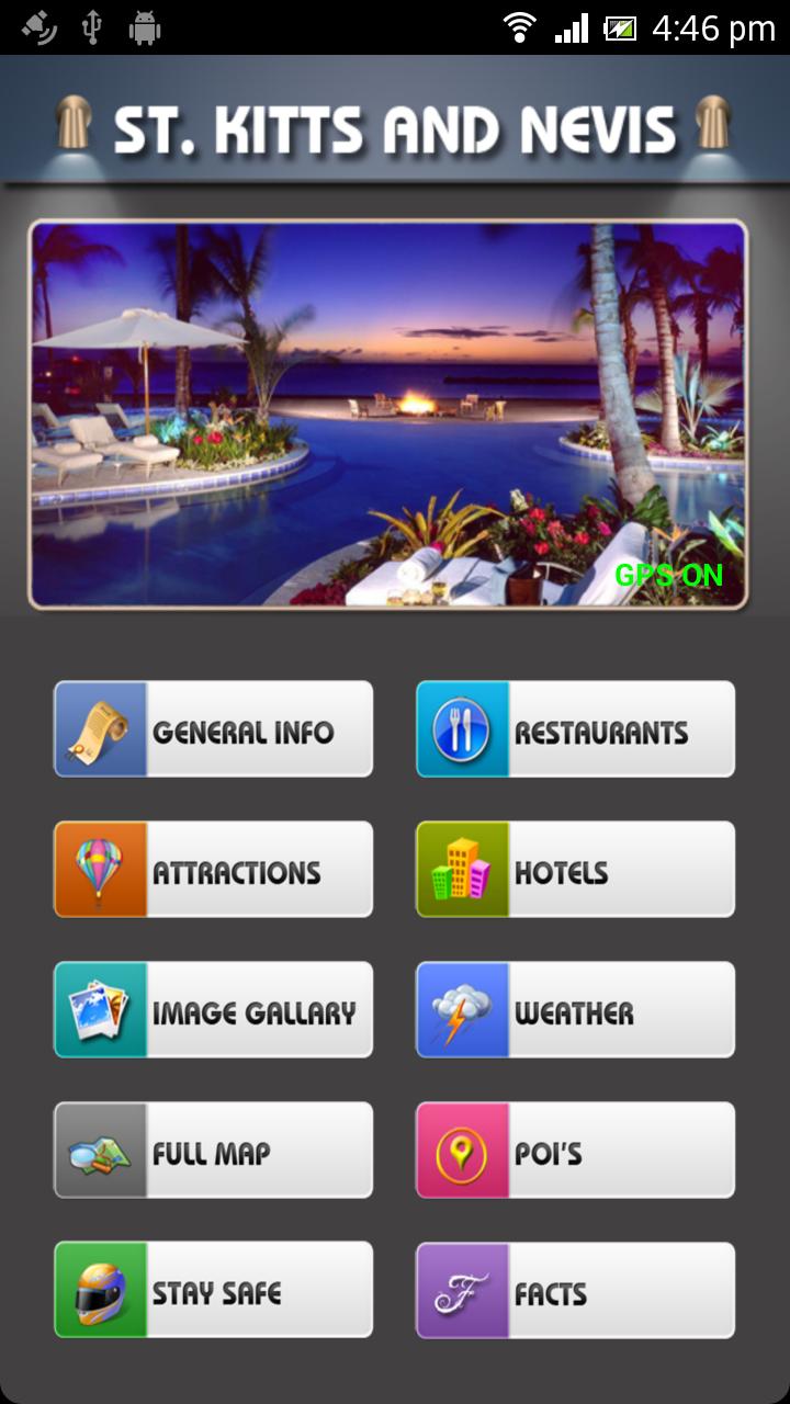 Android application St Kitts and Nevis Offline Map screenshort