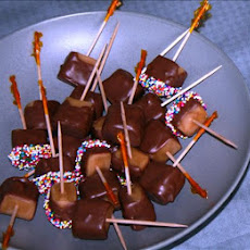 Chocolate Dipped Caramel Squares