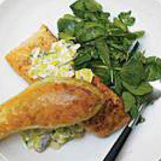 Leeky Salmon with Puff Pastry Toppers