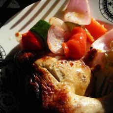 Grilled Chicken With Savory Summer Vegetables