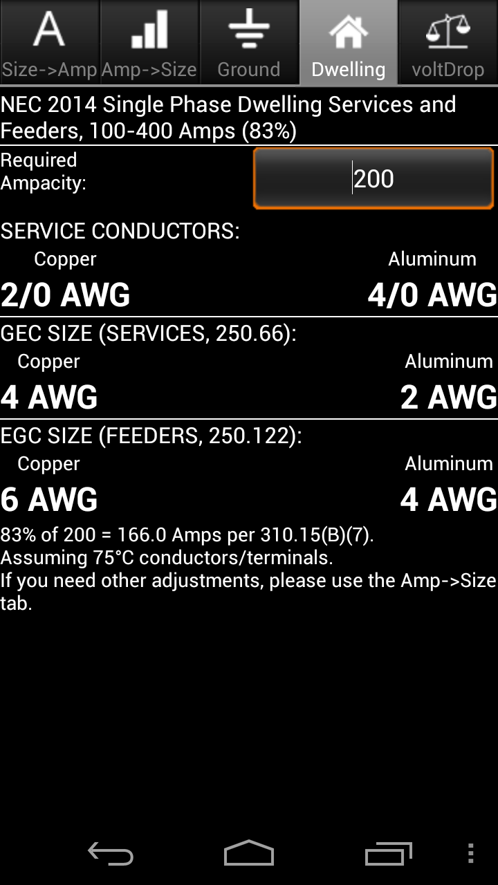 Android application EWP 2014 Electrical Wiring Pro screenshort