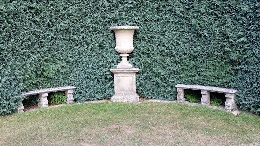 Stone Urn And Benches