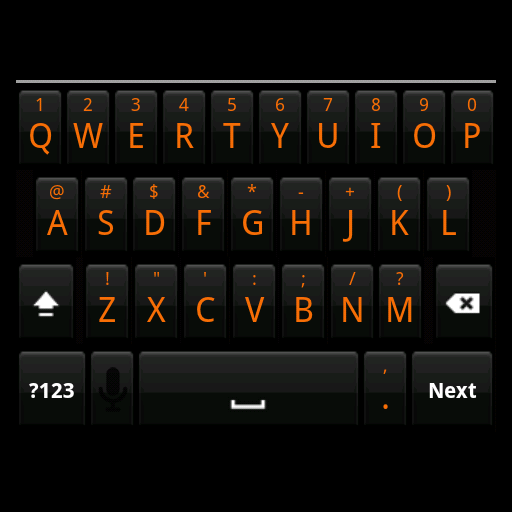 Shadow Orange Keyboard Skin 個人化 App LOGO-APP開箱王