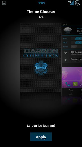 AOKP CM9 Carbon Blue ++