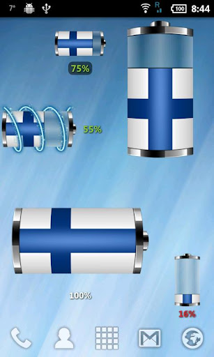 Finland - Flag Battery Widget