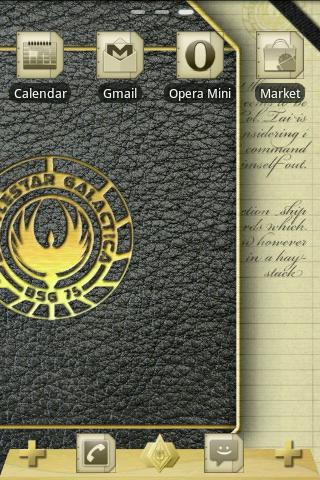 BSG Notebook GO Launcher Theme